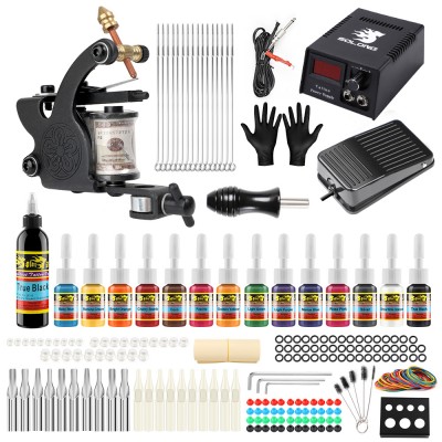 Solong Tattoo Kit Professional Full Kit Tattoo TK102 Tattoo Machine Set